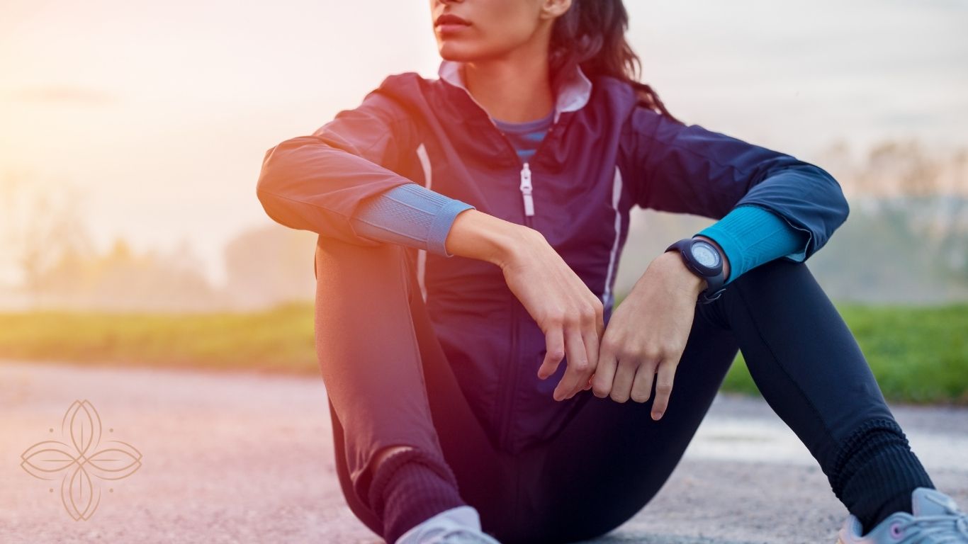 high-achieving woman practicing mindfulness and mental training